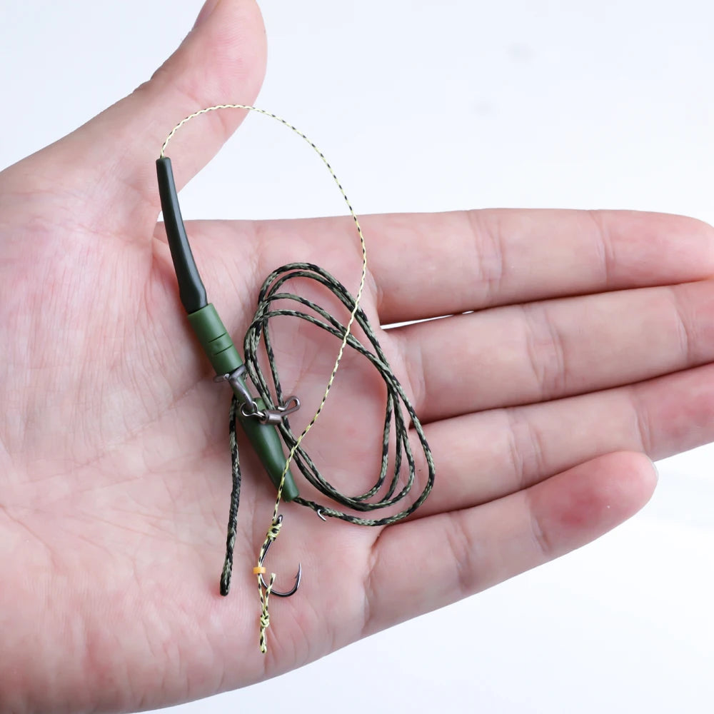 Carp Fishing Leadcore Hooklink with Quick Swivels