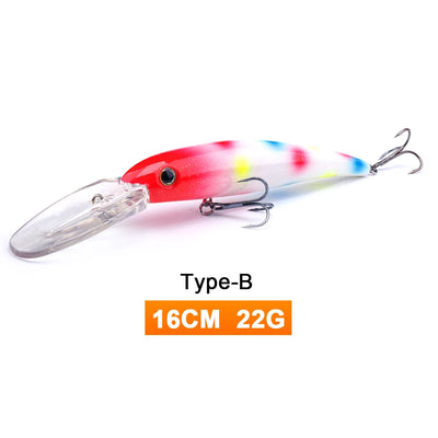 Big Floating Jerkbait Minnow for Sea Trolling