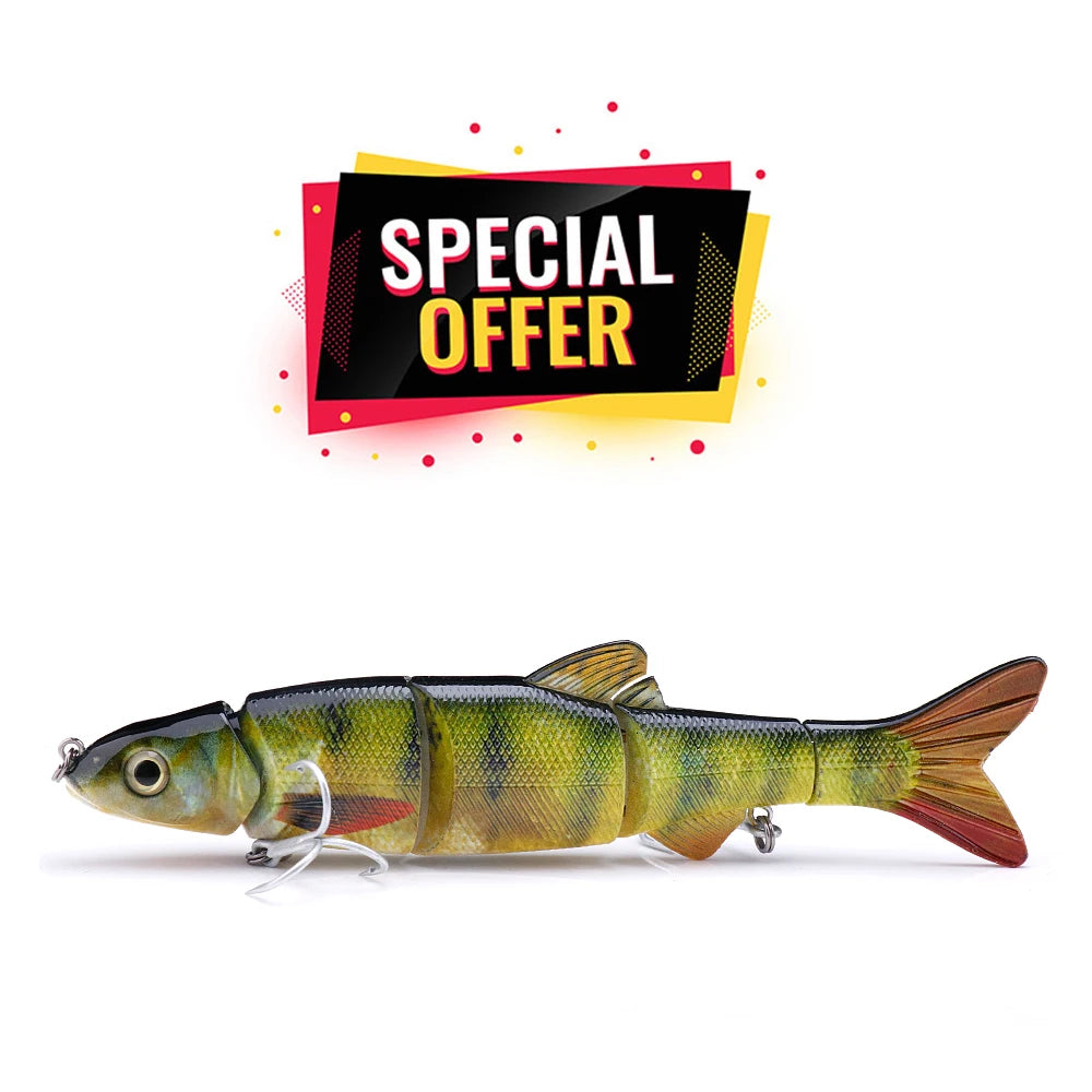 Lifelike Multi-Segment Sinking Wobbler Lure