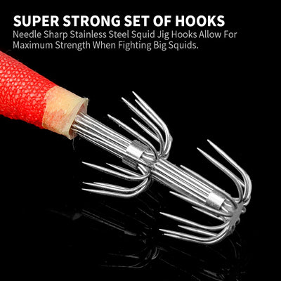 Luminous Squid Jig for Sea and Octopus Fishing