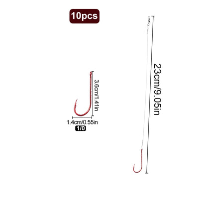 Anti Bite Steel Leader Line with Hooks and Swivels