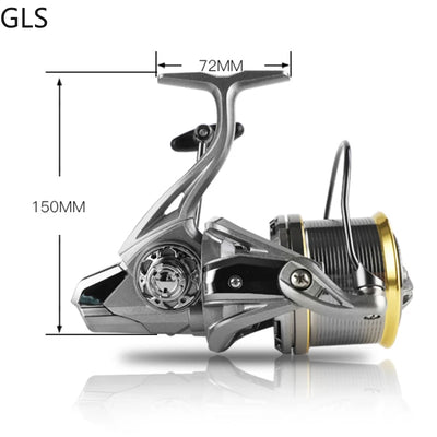 Long Casting Spinning Reel with Aluminum Spool