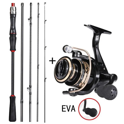 Ultralight Spinning Rod Combo with Reel and Line