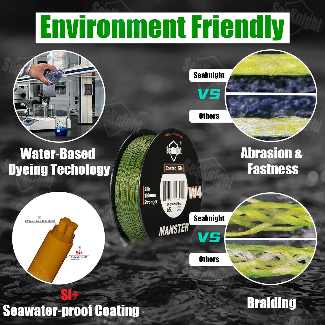 W4 Ultra-Thin 4 Strand Braided Fishing Line