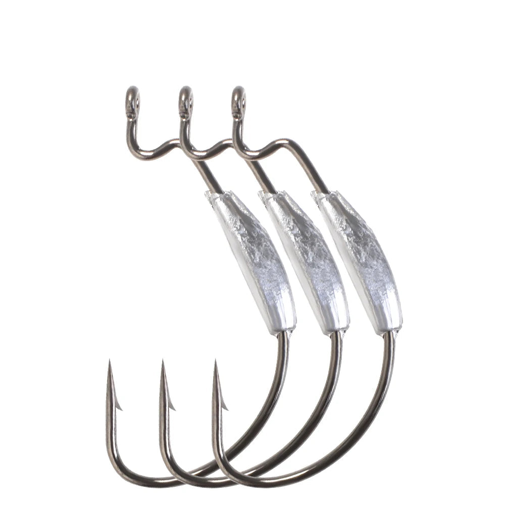 Wide Super Lock Hooks for Worm and Jig Fishing