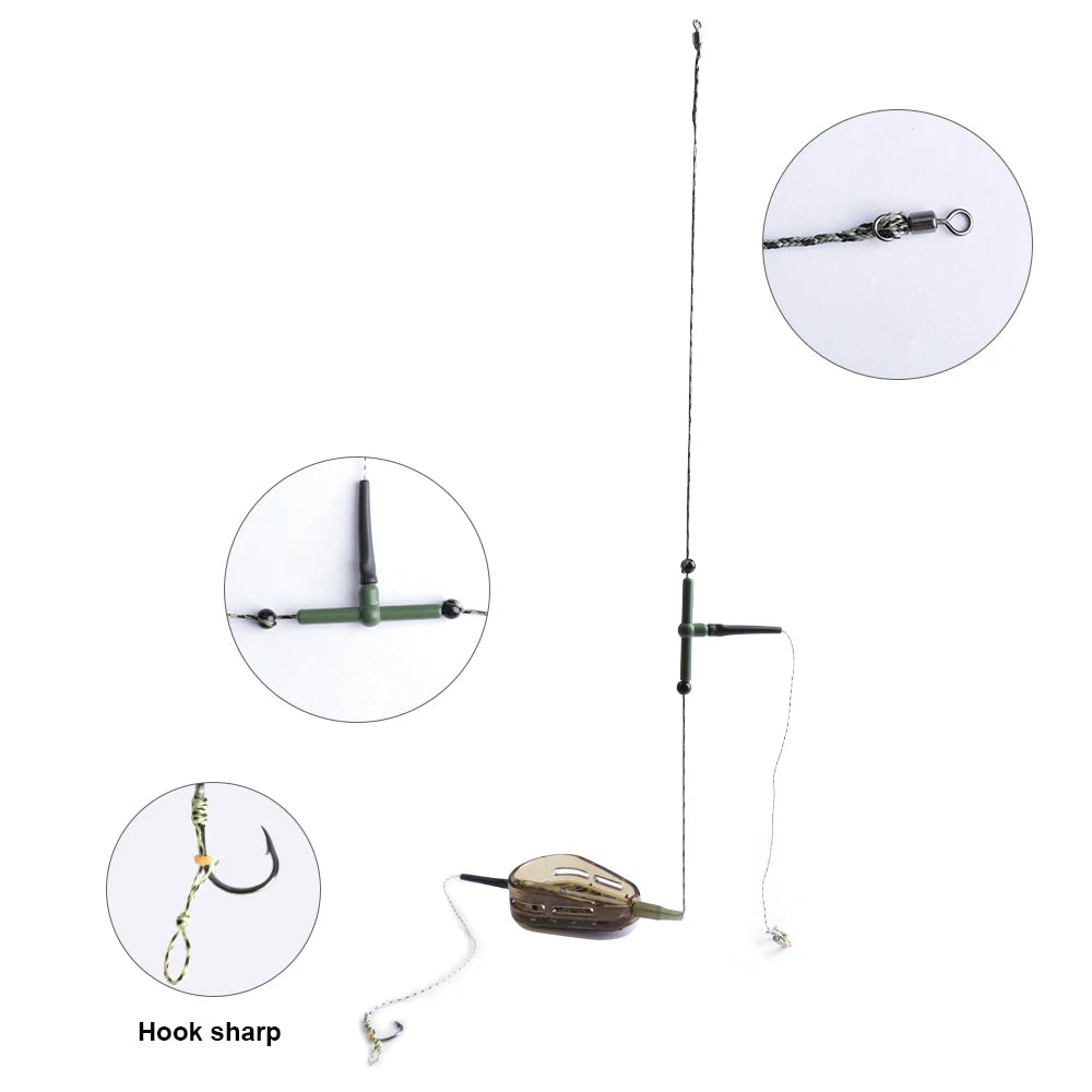 Feeder Hook Cage Set for Carp Fishing Baits