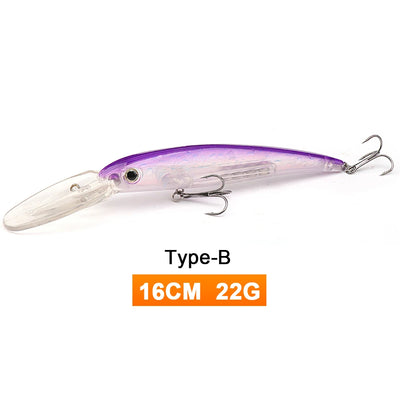 Big Floating Jerkbait Minnow for Sea Trolling
