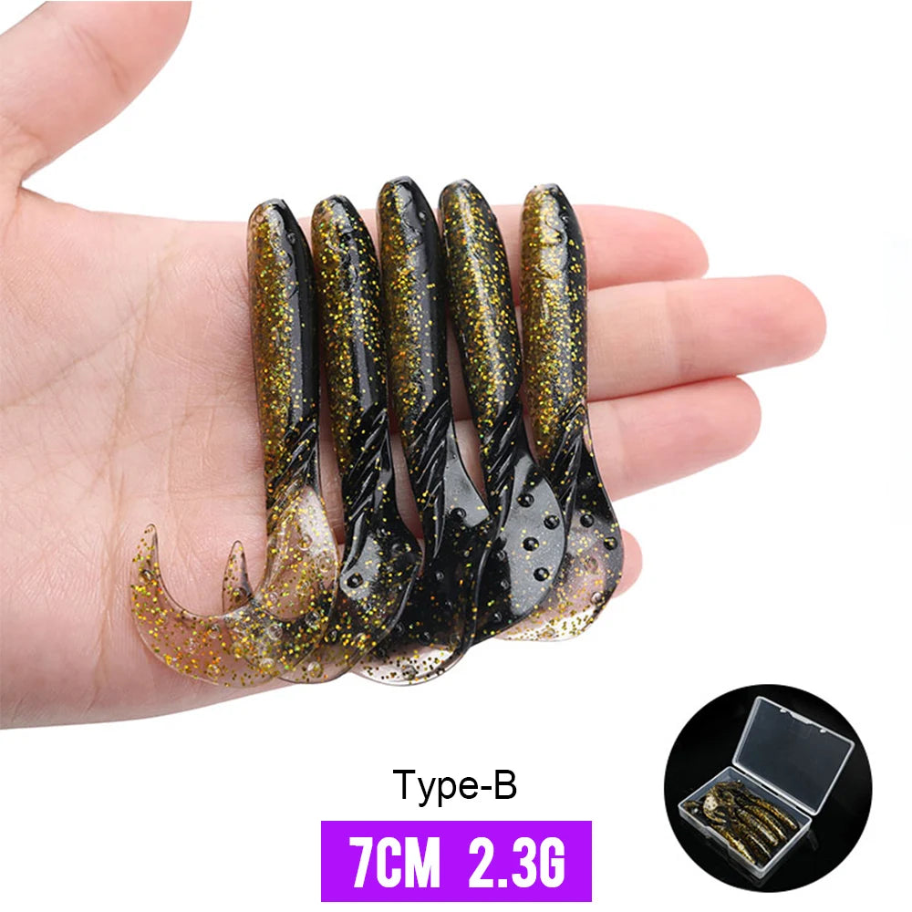 Soft Bionic Loach Lures with 3D Eyes