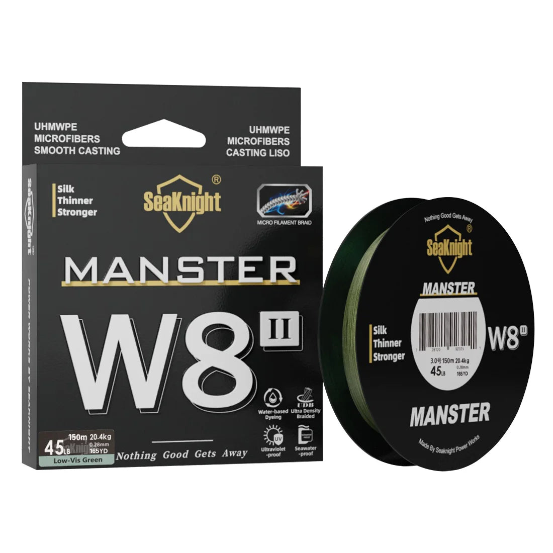 W8II Silicon Coated Braided Fishing Line