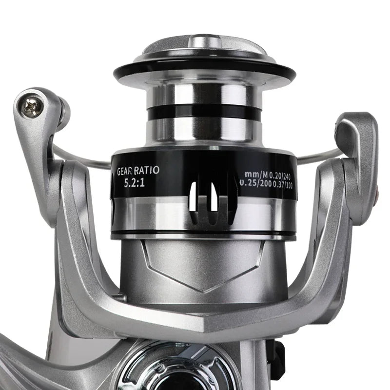High Drag Saltwater Spinning Reel with Metal Handle