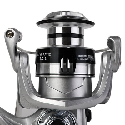 High Drag Saltwater Spinning Reel with Metal Handle