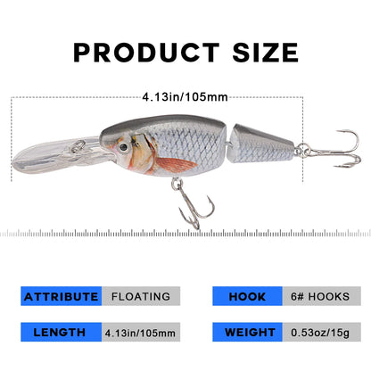 Soft Floating Shrimp Jigging Lures Set