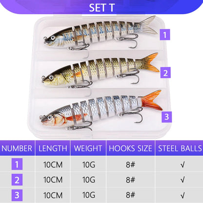 Bionic Jointed Minnow Kit for Pike Fishing