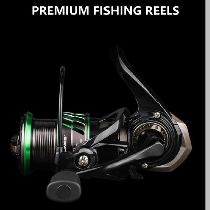 Soft Grip Saltwater Spinning Reel with Smooth Drag