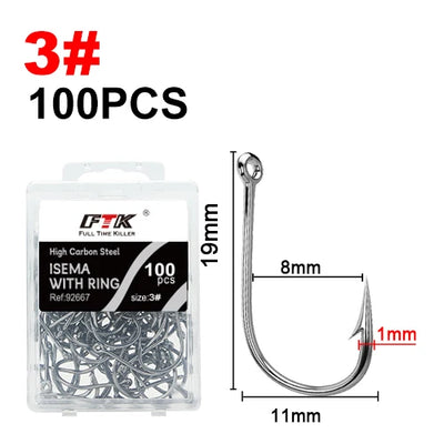 Circle Eyed Jig Hooks for Carp and Lure Fishing