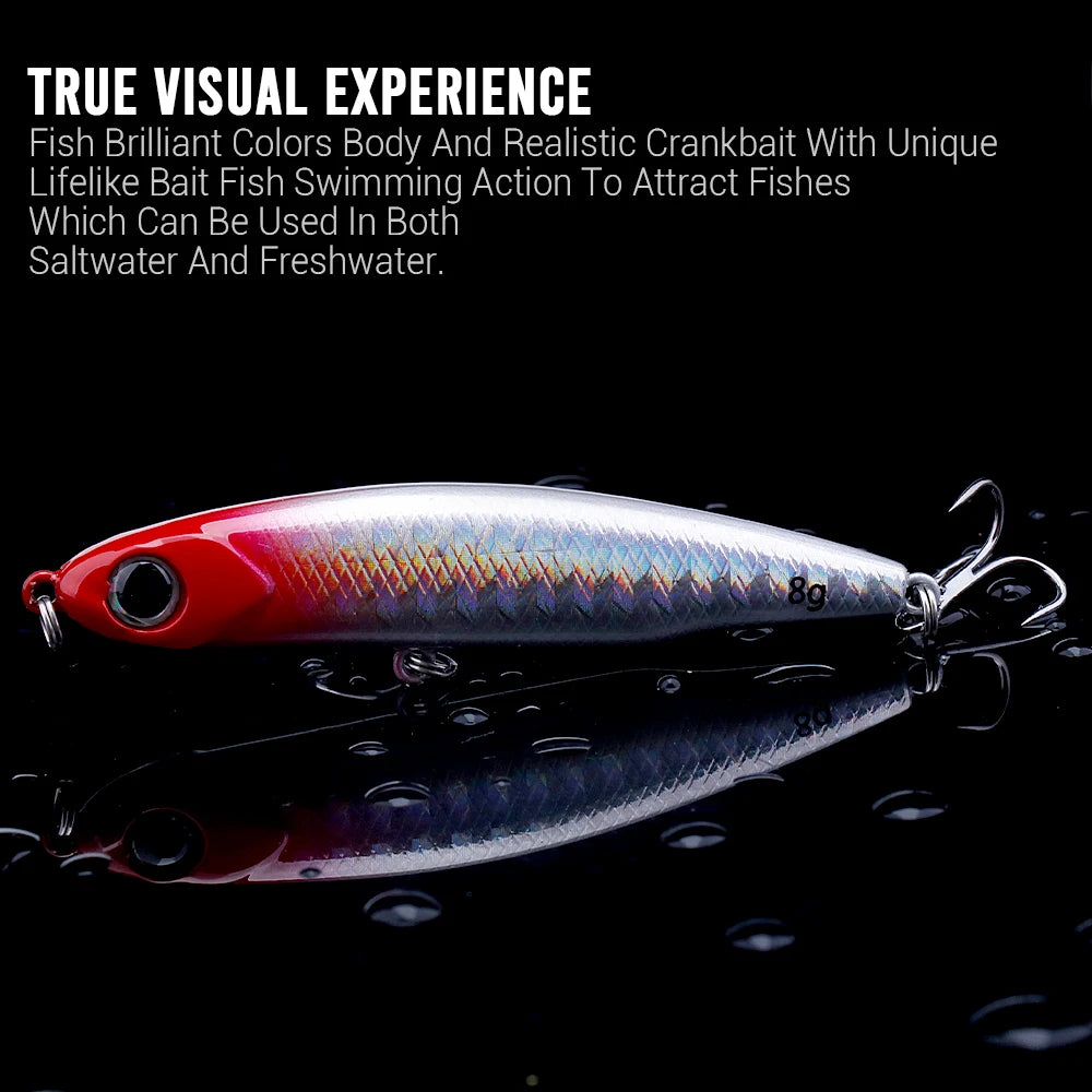Sinking Pencil Wobbler Lure for Trout and Bass