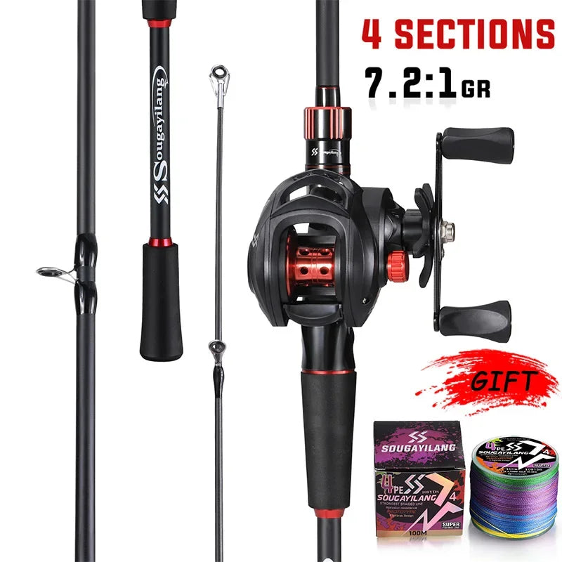 Casting Rod and Baitcasting Reel Combo for Bass