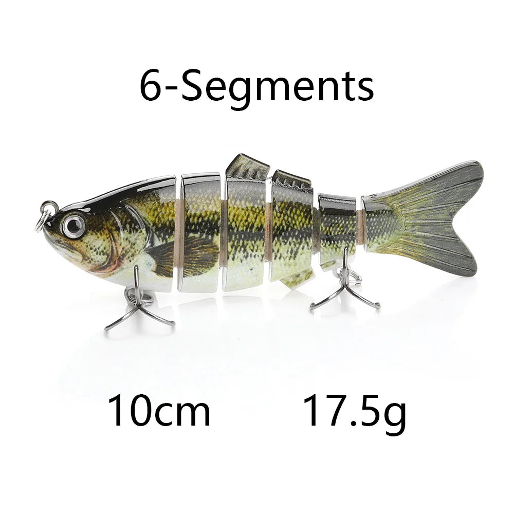 Jointed Sinking Swimbait Lures for Pike