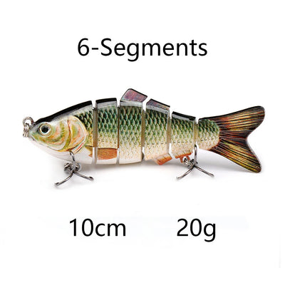 Jointed Sinking Swimbait Lures for Pike
