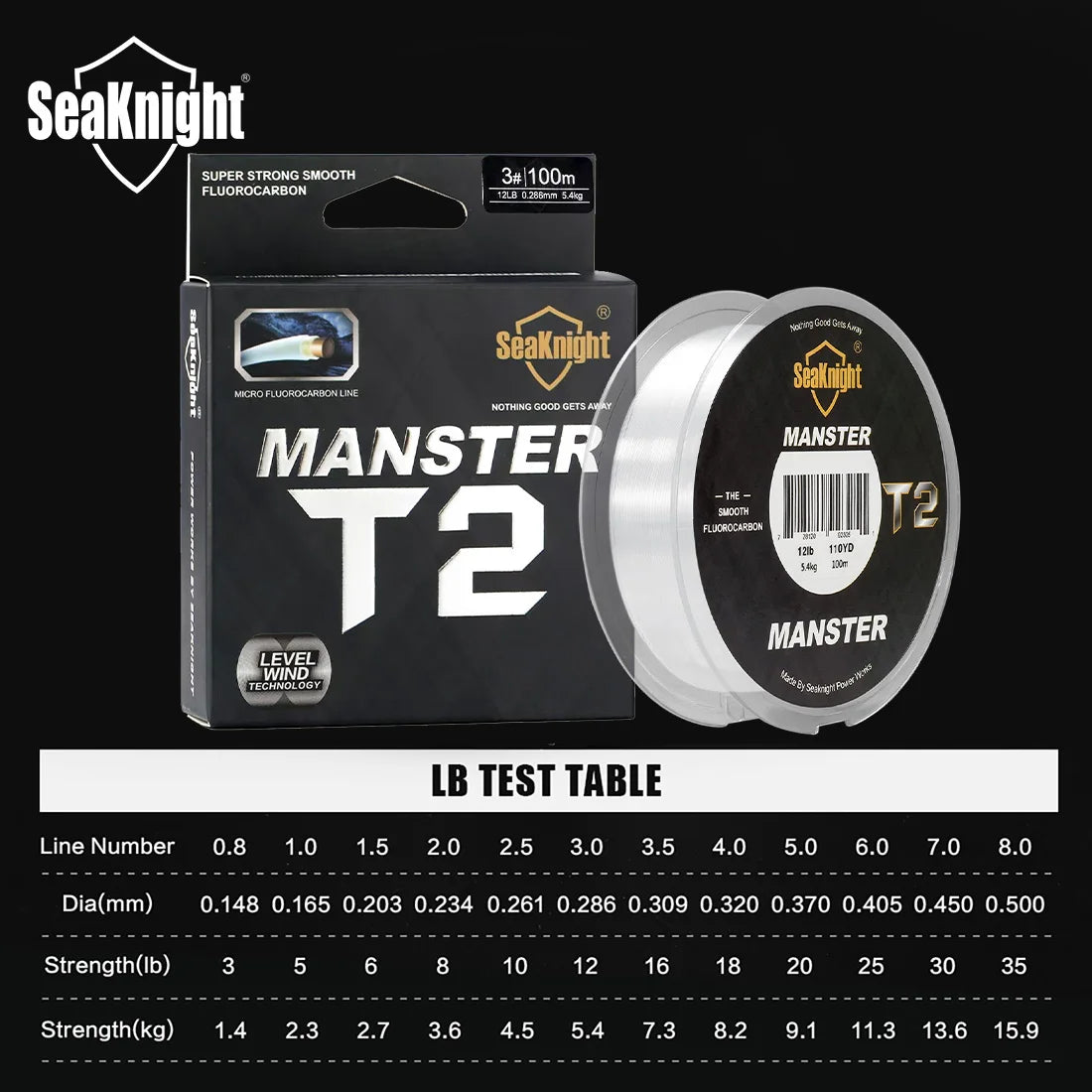 MANSTER T2 Fluorocarbon Sinking Line