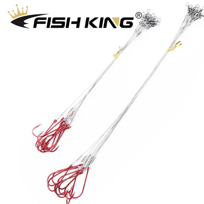 Anti Bite Steel Leader Line with Hooks and Swivels