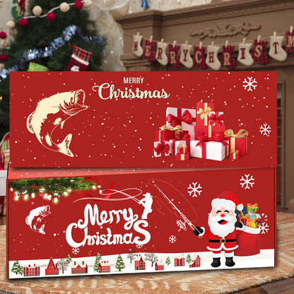 Christmas Fishing Rod and Reel Combo Lightweight Casting Tackle Set
