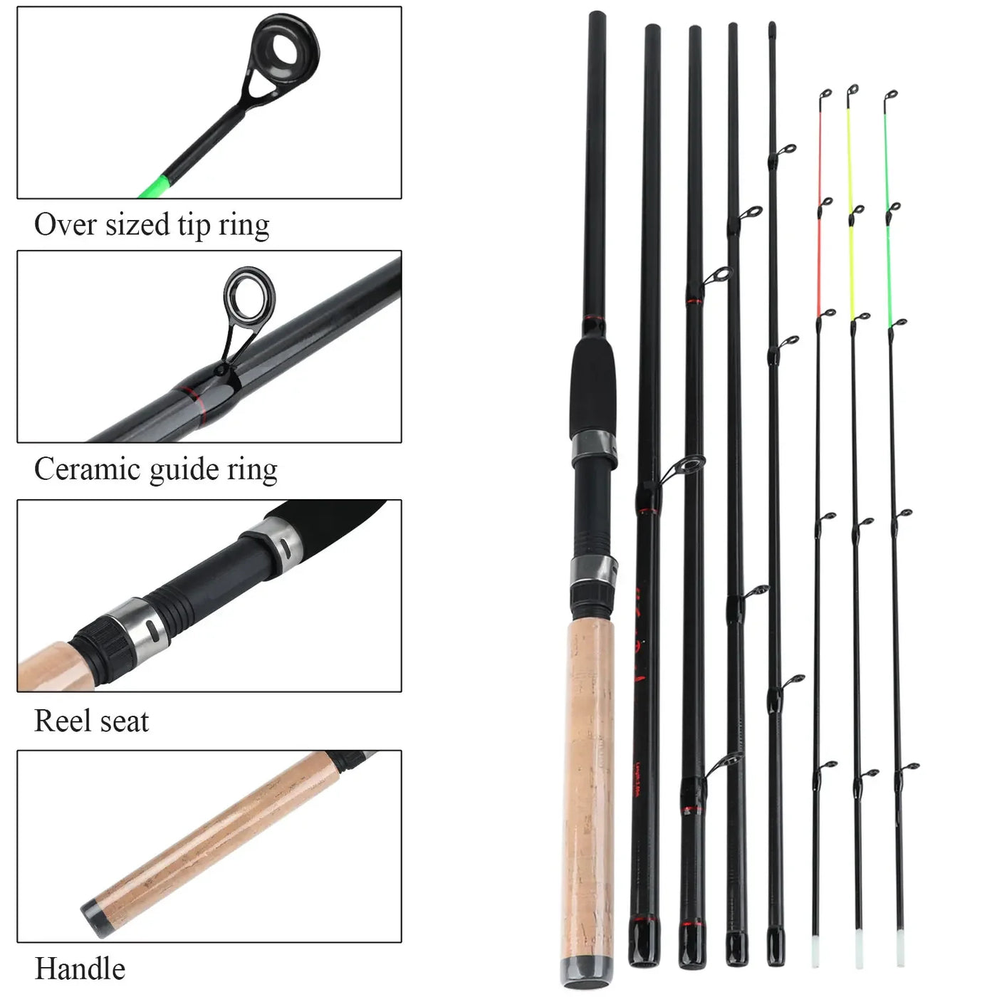 Feeder Rod and Spinning Reel Combo Set