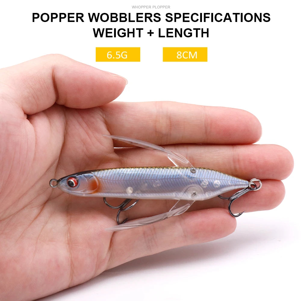 Topwater Dragonfly Popper Stickbait Lure