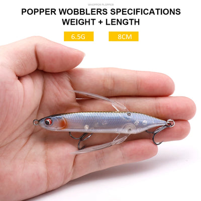 Topwater Dragonfly Popper Stickbait Lure