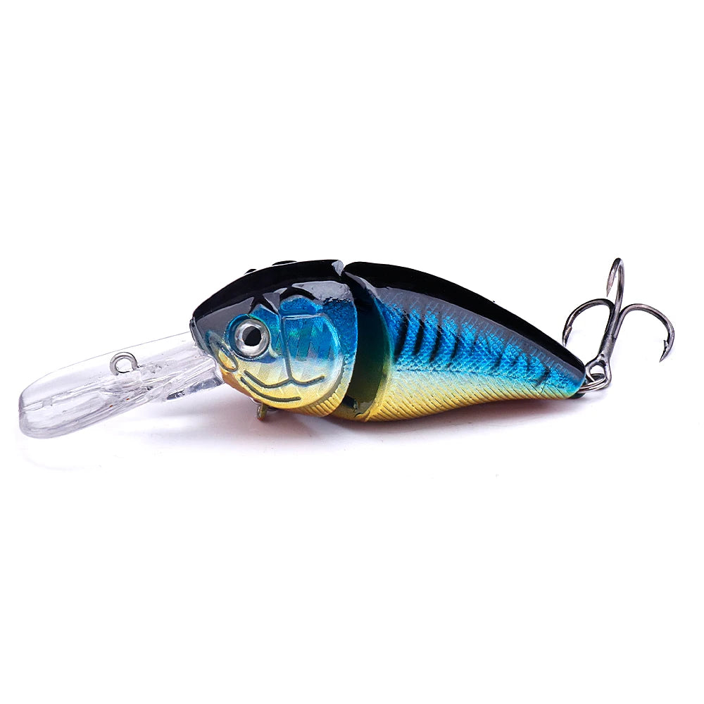 Swim Crankbait with 3D Eyes for Bass and Pike