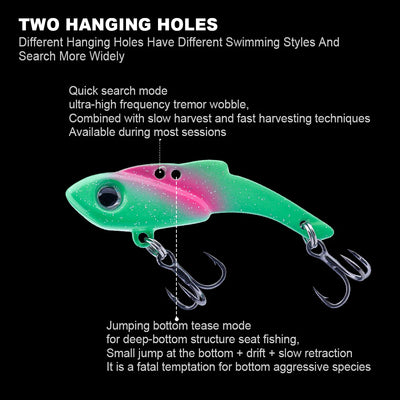 Metal VIB Spoon Jig Lure for Bass and Winter Fishing
