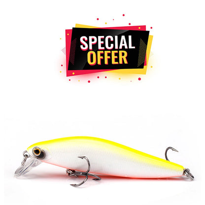 Black Minnow Trout Wobblers for Slow Sinking Action