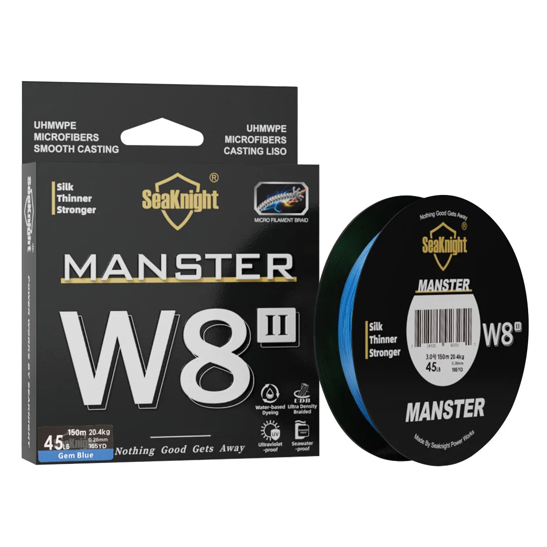 W8II Silicon Coated Braided Fishing Line