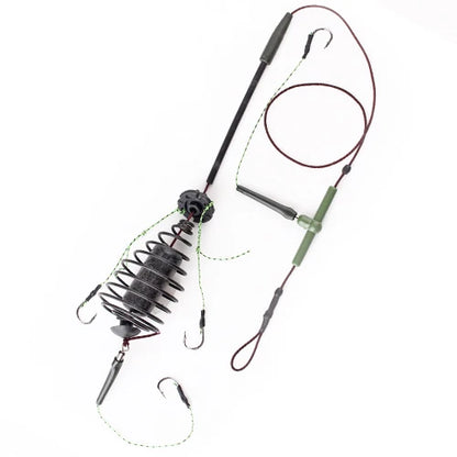 Metal Feeder Hooks with Bait Cage for Carp Fishing