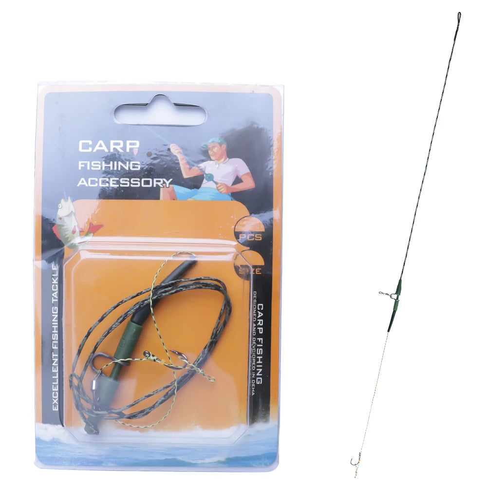 Carp Fishing Leadcore Hooklink with Quick Swivels