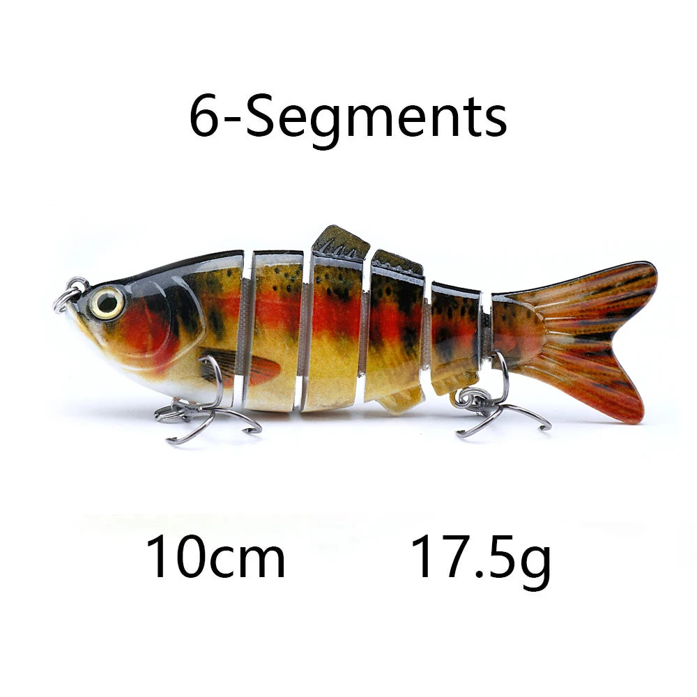 Jointed Sinking Swimbait Lures for Pike