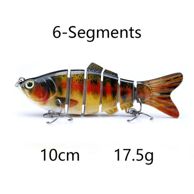 Jointed Sinking Swimbait Lures for Pike