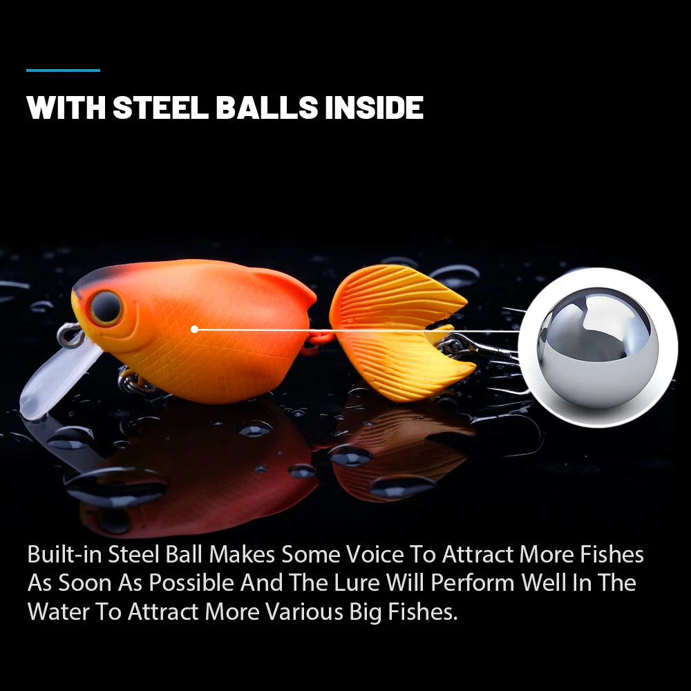 Realistic Goldfish Minnow Floating Lure
