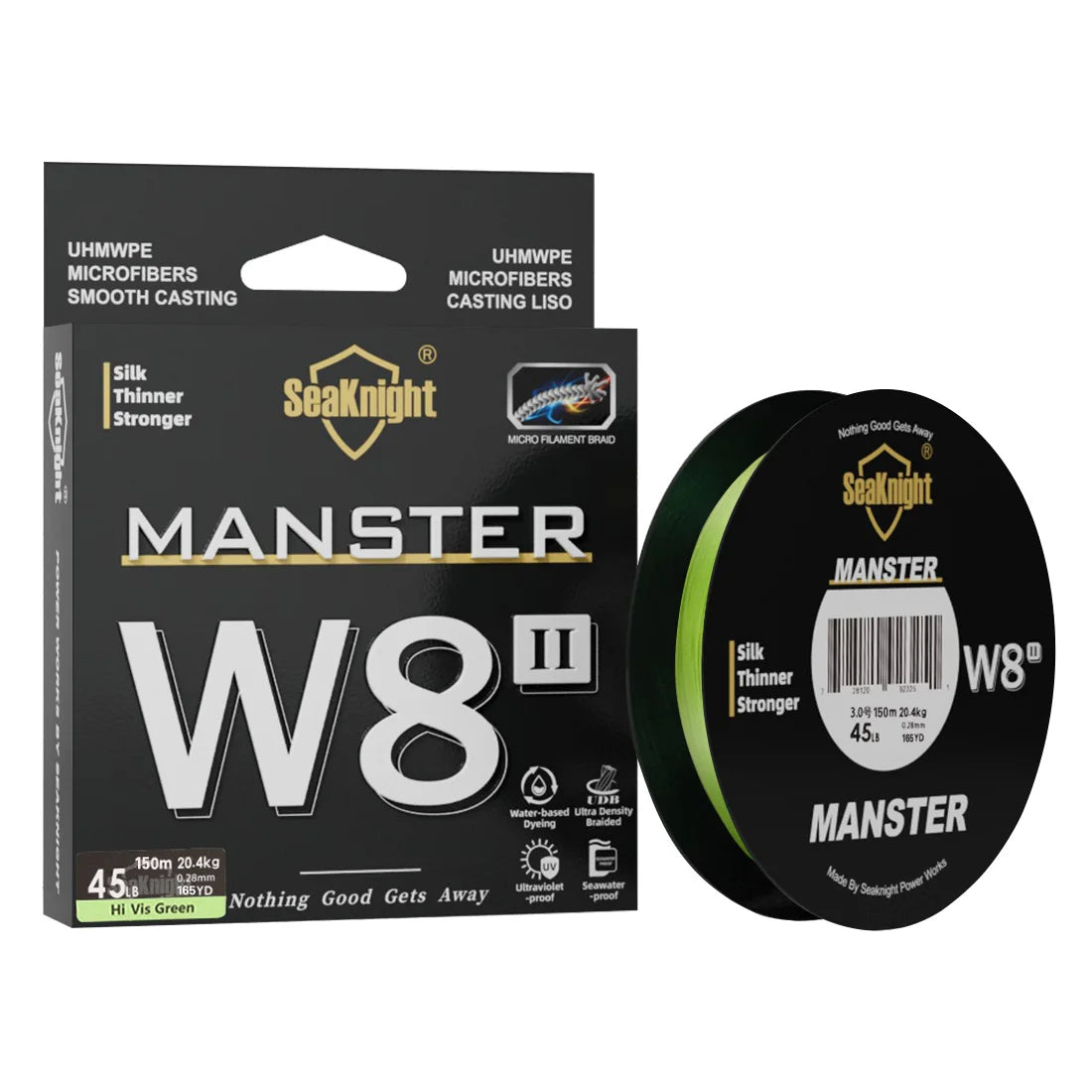 W8II Silicon Coated Braided Fishing Line