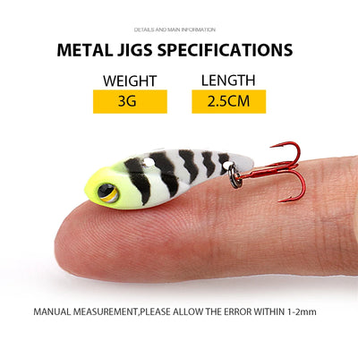 Single Hook Spoon Jig Lure Mini Set