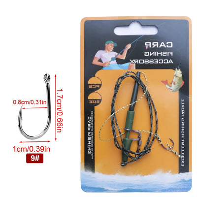 Carp Fishing Leadcore Hooklink with Quick Swivels