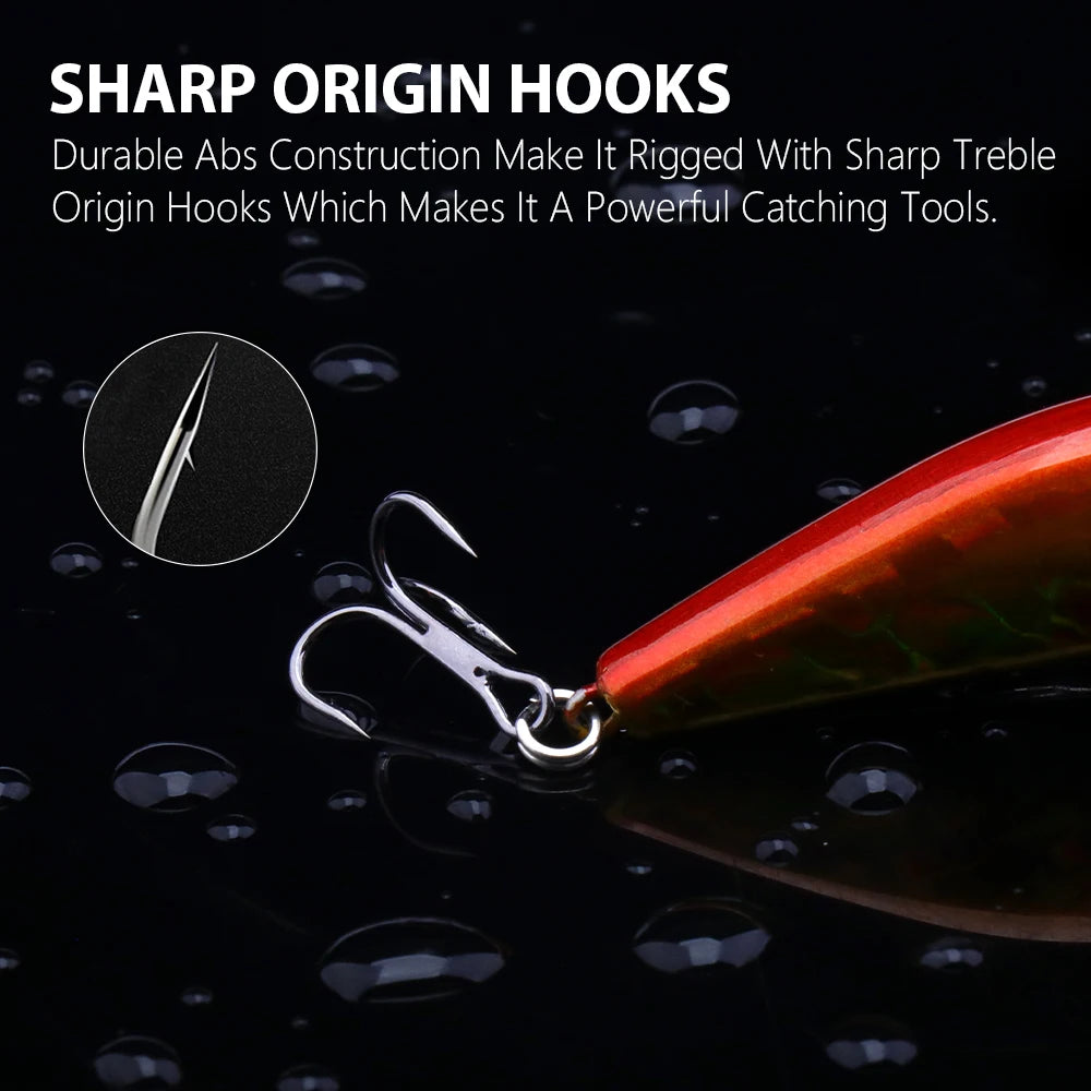 Japanese Design Minnow Lures with Tackle Box