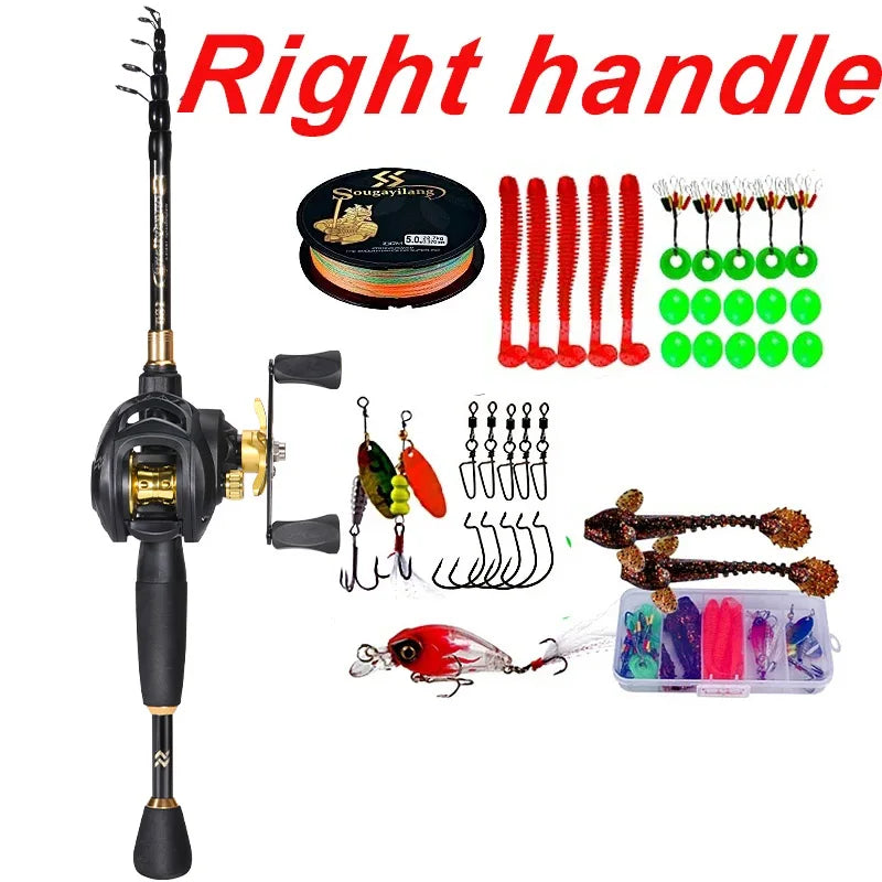 Telescopic Casting Combo with Reel and Rod