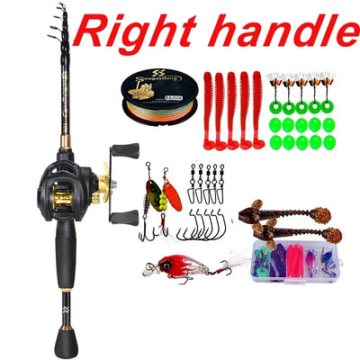 Telescopic Casting Combo with Reel and Rod