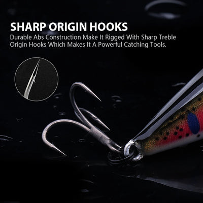 Precision Sinking Jerkbait for Freshwater and Saltwater