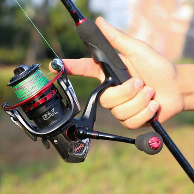 Carbon Rod and Spinning Reel with Accessories Set