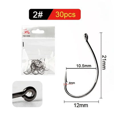 High Carbon Fishing Hook Set for Saltwater and Carp