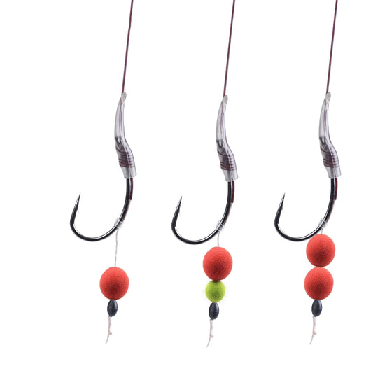 Carp Hair Rig Hooks with Boilie Stoppers
