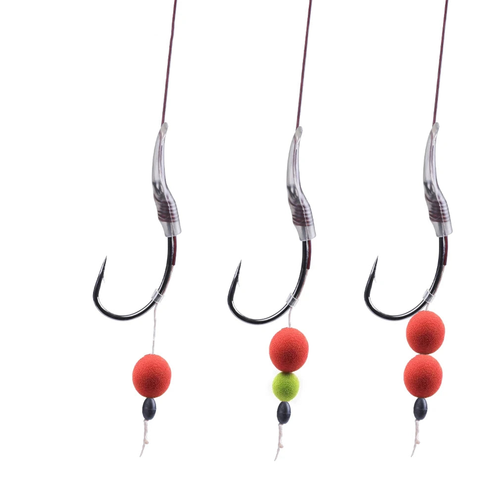 Carp Hair Rig Hooks with Boilie Stoppers
