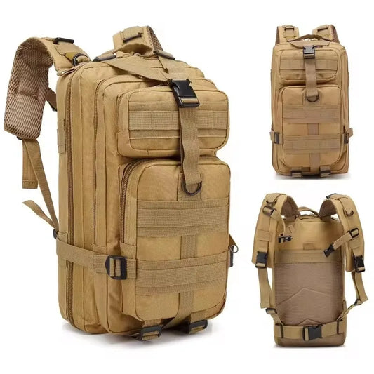 Fishing Tactical Backpack - Camouflage Nylon 3P for Hiking & Travel